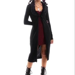 Tunnel Vision mes length cardigan